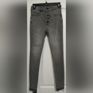 Express high wasted Denim gray jeggings